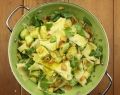 Avocado, ginger and almond pasta with coriander