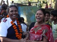 Young Bangladeshi Salvationists laughing together