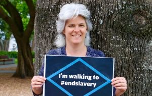 Walking to end slavery