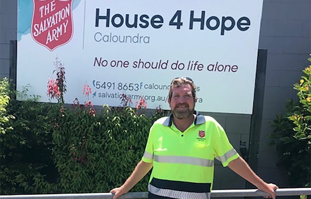 Andrew, a member of the Caloundra Salvation Army